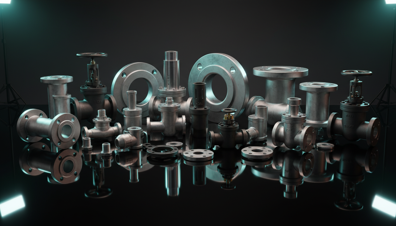 Wide array of industrial components - flanges, valves, fittings